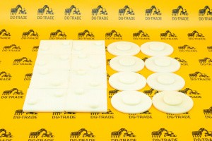 Комплект направляющих аутригера (6,0мм, белый) Terex (OEM) 3519715M1+3518965M1